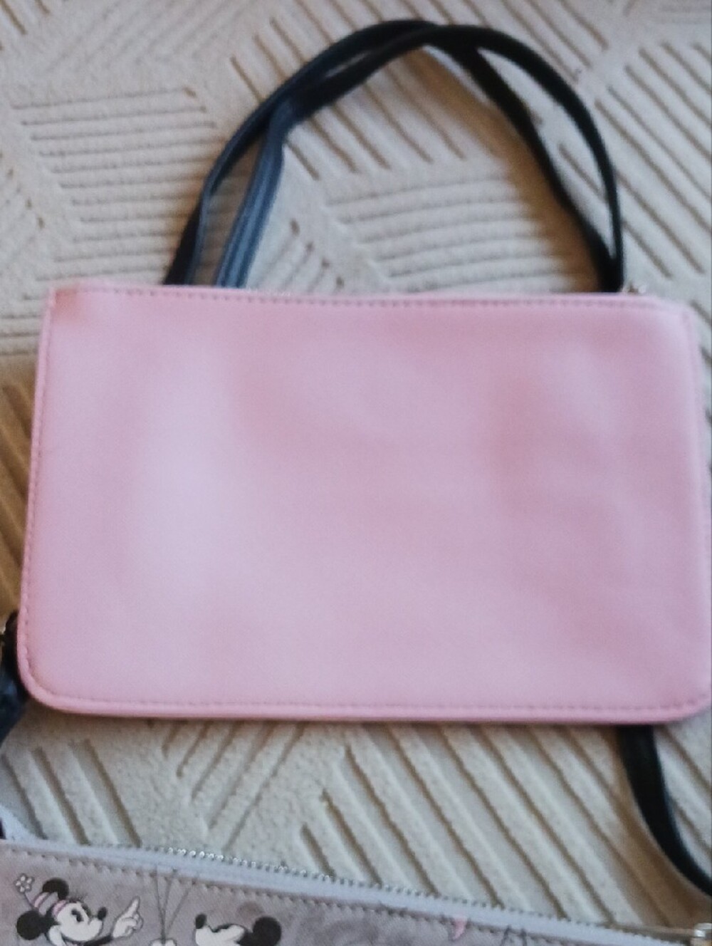Disney Pink, White and Black Minnie Mouse Crossbody Bag with Tassel - Picture 7 of 13